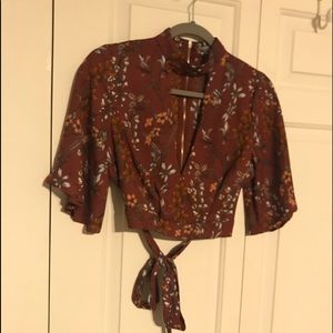Floral crop top